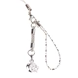 Hand Crafted Cellular Phone Charm - Solar Moon - Clear Star