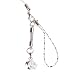 Hand Crafted Cellular Phone Charm - Solar Moon - Clear Star