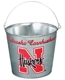 Nebraska Cornhuskers ( University Of ) NCAA 5 qt Metal Ice Bucket/Pail