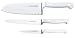 Mundial 5100 Series 3-Piece Knife Starter Set, White with Hollow Edge