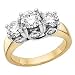 Certified, 14kt. Gold, 2 ct. tw. Diamond Anniversary Ring