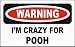 I'M CRAZY FOR POOH Long Sleeve T-Shirt (Various Colors Available)