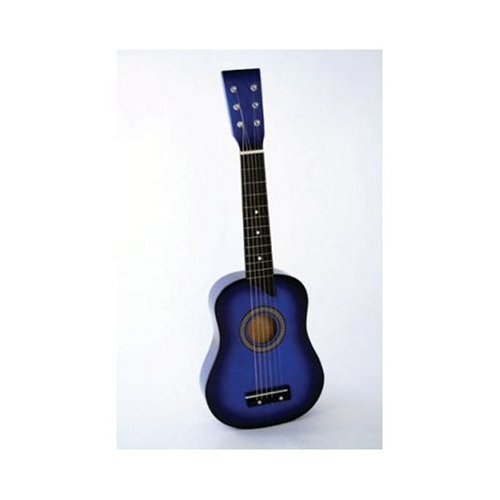 25 Kid's Toy Guitar with Carrying Bag and Accessories - Bodacious Blue