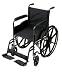 ACCESS POINT MEDICAL AXS-1 Basic Fixed Arm Wheelchair With Leg-Rests, 16 Seat Width
