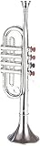 BONTEMPI-TR 3831/N-instrument de musique-Trompette 4 notes 370 mm.