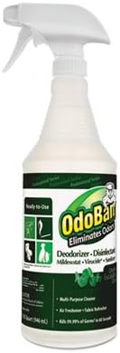 Odo 910062QC12 Deodorizer Disinfectant Spray Bottle, Eucalyptus Scent - 32 oz.