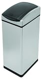 simplehuman 45 Litre Rectangular Soft Touch Bin - Brushed Steel