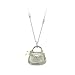 14K Two Tone Gold 0.04 ct. Diamond and Mother-of-Pearl Purse Necklace - 16''