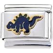 Blue Dinosaur Italian Charm