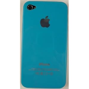 Unwired Accessories Polished Replicase Hard Crystal Air Jacket Case iPhone 4 4G 16GB 32GB Light Blue Turquoise