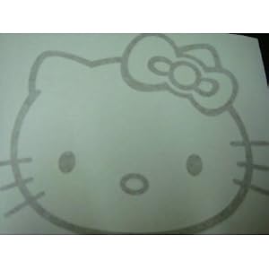 "Hello Kitty" Racing Car Decal Sticker (New) Gold X2