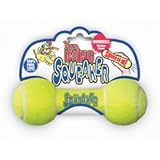 KONG Air Dog Squeaker Dumbbell Dog Toy, Large, Yellow