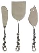 Decorative Cheese Set of Three with Black Vine Handles