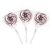 Personalized Monogram Swirl Pops - Burgundy - Suckers & Pops