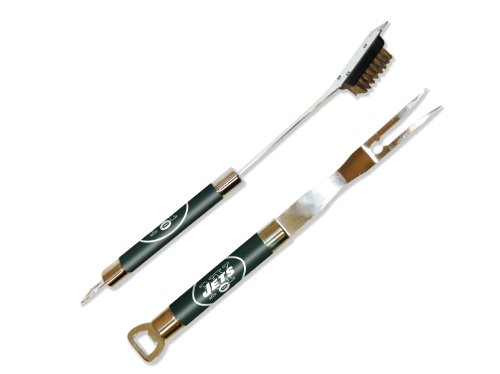 NFL New York Jets Barbeque Fork and Grill Cleaner Set