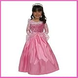 Girls Pink Sleeping Beauty Princess Costume Size: Large