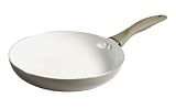 Crealys - 509828 - Poêle Aluminium Gris et Revêtement Céramique Gris - Diamètre: 32 cm
