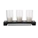 Kitchen & Housewares : 3 Clear Glass Cylinder Candleholders on Wood Base