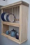 CAMPDEN OAK COMBI PLATE RACK/SHELF