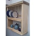 CAMPDEN OAK COMBI PLATE RACK/SHELF