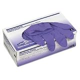 Powder-Free Exam Gloves, Non-Latex, Large, 100/BX, Purple, Sold as 1 box