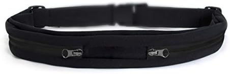 ALTICS Lightweight & Durable Rainproof Running Belt - Expandable Storage Pocket Fit for Most Smartphones - Adjustable Waist for 24" to 52" - Reflecitve Zipper & Headphone Hole