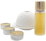 Quelques Fleurs by Houbigant for Women 5 Piece Set Includes: 1.0 oz Eau de Parfum Spray + 3 T Light Candles + Fine Porcelain Candle Holder