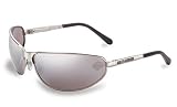 Harley-Davidson HD503 Safety Glasses with Silver Matte Frame and Silver Mirror Tint Hardcoat Lens