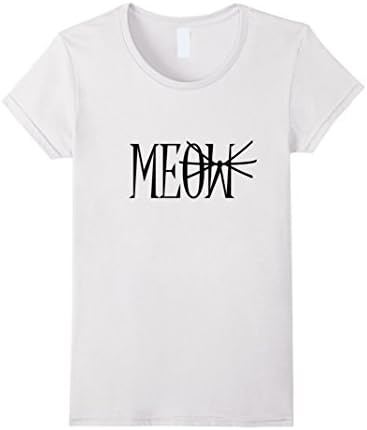 Women's meow T-Shirt Large White