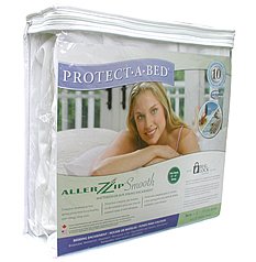 AllerZip Smooth Waterproof Bed Bug Proof Zippered Bedding Encasement, Twin, (Fits 8 - 13 in. H)