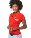 Baby Phat - Baby Phat Plus Size Screen-Printed Polo Tee