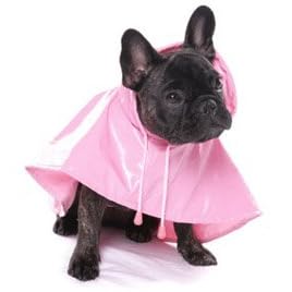 Pink Rain Slicker Dog Raincoat Size 14