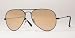 RAY BAN 3025 LARGE METAL 002/4F BLACK PHOTOCHROMIC AVIATOR SUNGLASSES