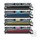 4 Packs: 1 set of 4 Colors HP Q5950A, Q5951A, Q5952A, Q5953A,50A, 51A, 52A, 53A compatible laser toner cartridge for HP Color LaserJet 4700, 4700dn, 4700dtn, 4700n, Black, 11,000 Page Yield, Cyan, Yellow, Magenta color, 10,000/ea page yield