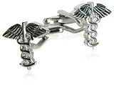 Physician Doctor Medical Staff Silver Cufflinks with Presentation Box
