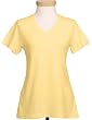 Women's Appeal cotton jersey short sleeve v-neck knit