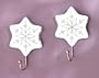 Venetian Glass Plaque Hooks Pr