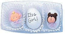 Baby Girl Gourmet Almonds Baby Shower Favors by Soap Be It, LLC