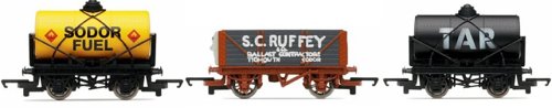 Hornby R9091 00 Gauge Thomas & Friends Wagon Pack Sodor Tanker/ Tar Tanker/ SC Ruffey Wagon Accessory