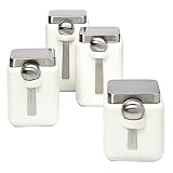 Square 4-pc. Canister Set - White