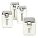 Square 4-pc. Canister Set - White
