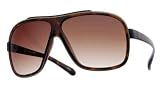 "Markee" Large Retro Aviator Sunglasses