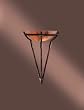 Minka Lavery Calavera 681-14 Glass 1 Light 100 watt (21H x 13W) Torchiere Lighting in Nutmeg