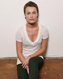 Gauze Deep V-Neck T-Shirt