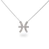 Eve s Addiction Sterling Silver & CZ Pisces Zodiac Pendant