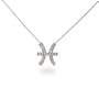 Sterling Silver & CZ Pisces Zodiac Pendant