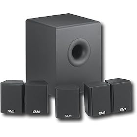 KLH HTA-4100 6-Pc.(5.1 Surround Sound)Home Theater System with Powered Subwoofer by