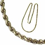 14Kt. Yellow Gold Diamond Cut Rope Chain