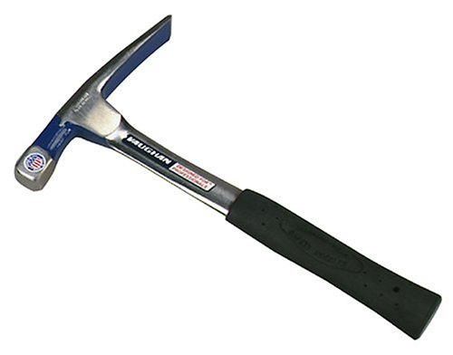 Vaughan ABL18 18-Ounce Bricklayers Hammer, Solid Steel Handle, 11-Inch Long.
