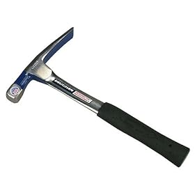 Vaughan ABL18 18-Ounce Bricklayers Hammer, Solid Steel Handle, 11-Inch Long.